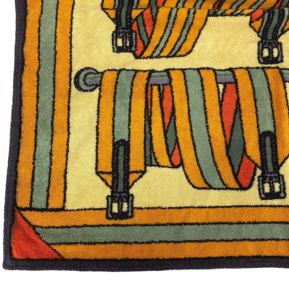 HERMES towel cotton Orange Women(Unisex)  d