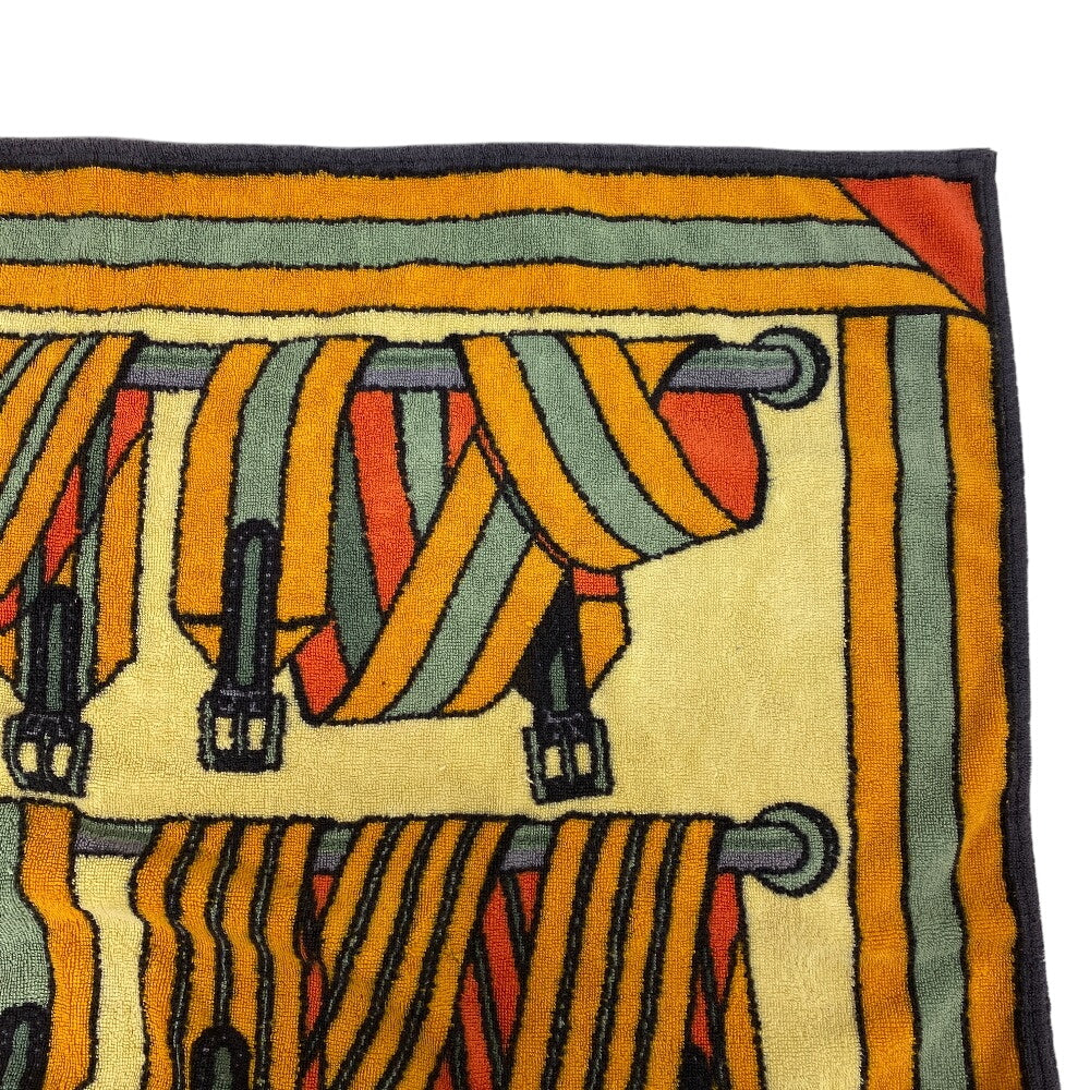 HERMES towel cotton Orange Women(Unisex)  d
