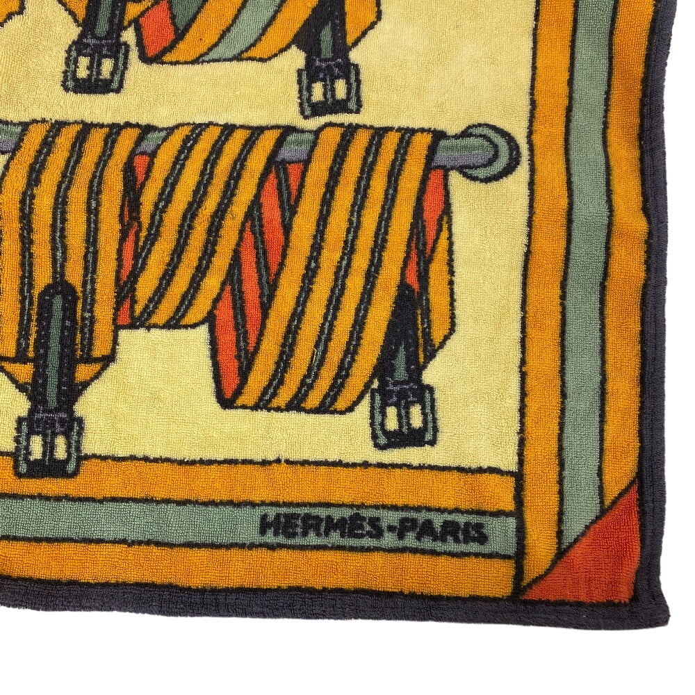 HERMES towel cotton Orange Women(Unisex)  d