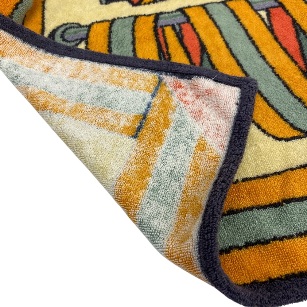 HERMES towel cotton Orange Women(Unisex)  d