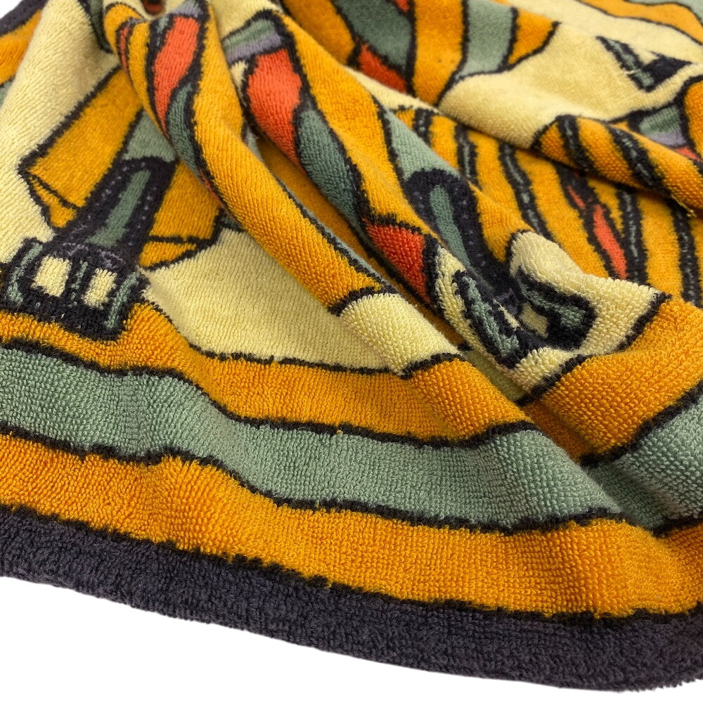 HERMES towel cotton Orange Women(Unisex)  d