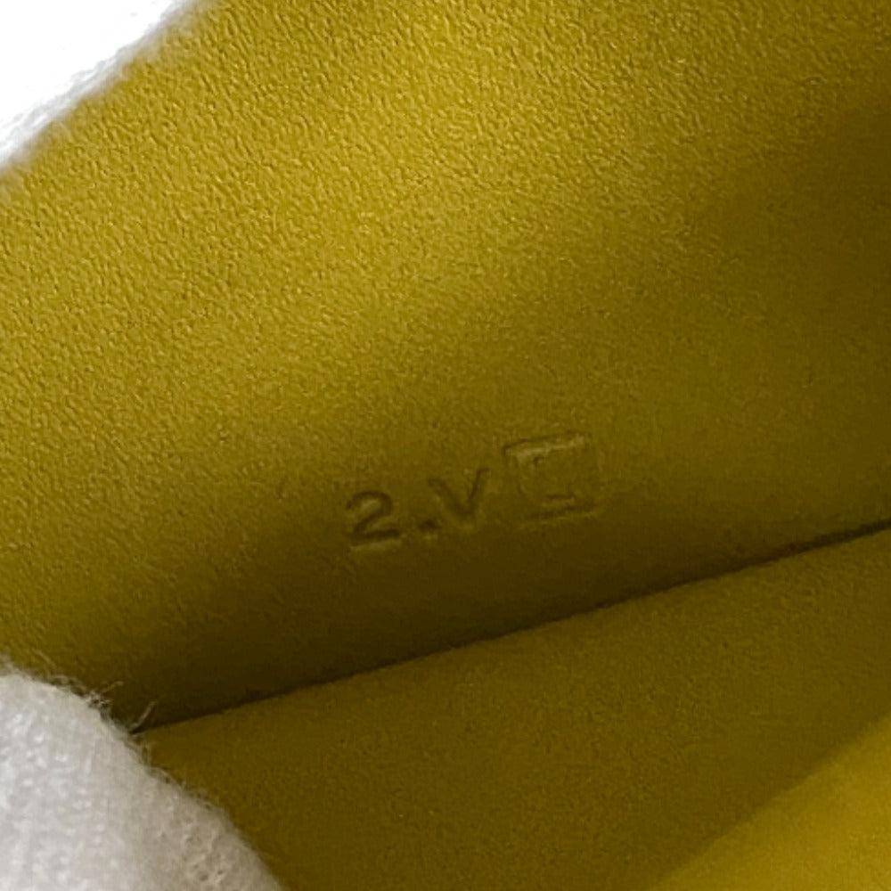 HERMES Bifold Wallet Swift, Epi Leather yellow Long wallet Box scarf Bean Women  d