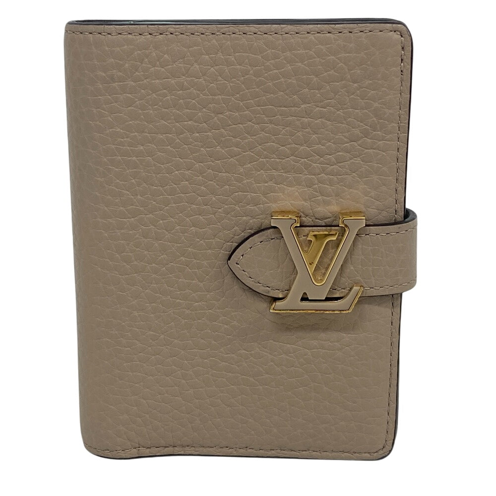 LOUIS VUITTON Bifold Wallet M82198 leather Galle Capusine V Vertical Wallet Capucines Women  d
