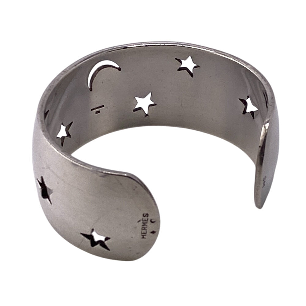 HERMES Bangle Silver925 Silver Moon star Women  d
