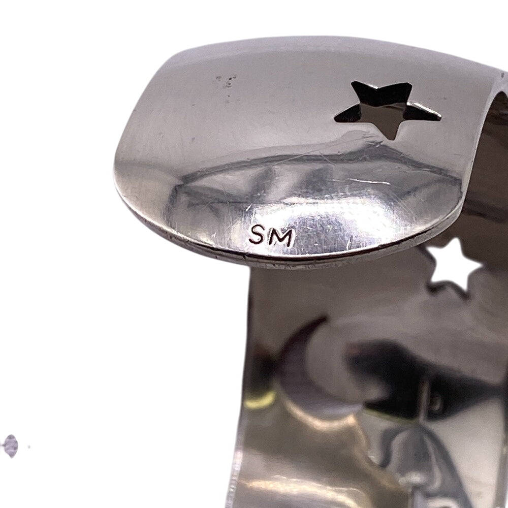 HERMES Bangle Silver925 Silver Moon star Women  d