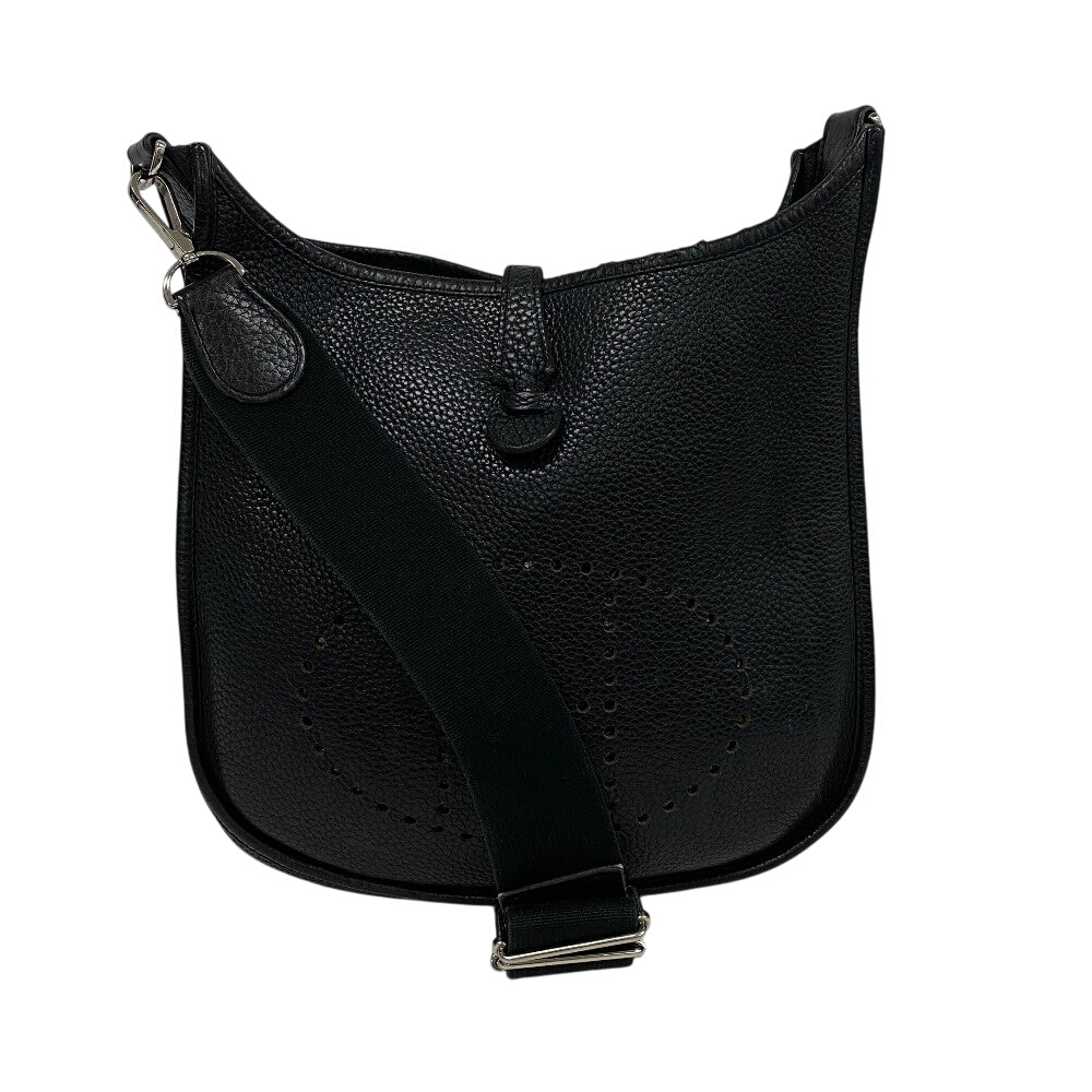 HERMES Shoulder Bag Taurillon Clemence black Taurillon Clemence Evelyn 3 29 PM mens  d