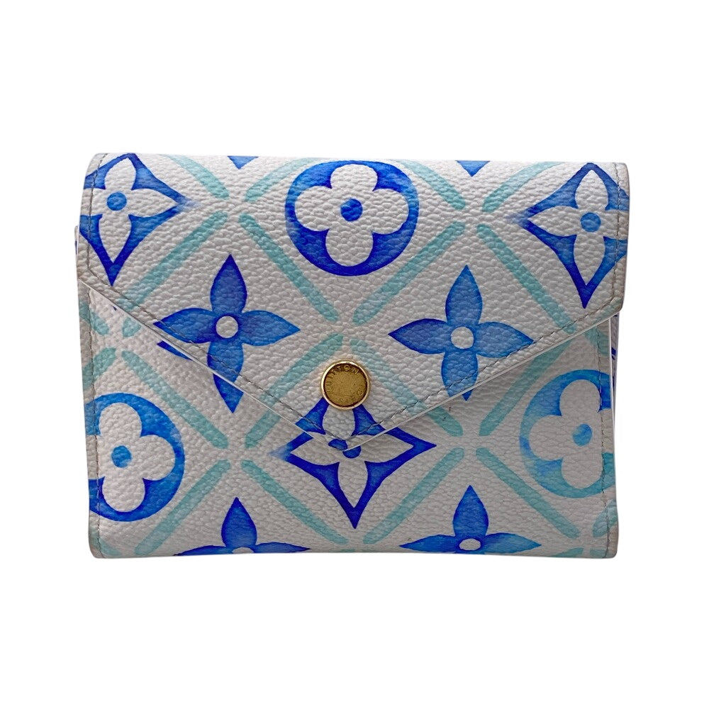 LOUIS VUITTON Bifold Wallet M83623 Monogram blue Monogram Portefeuille Victorine Women  d