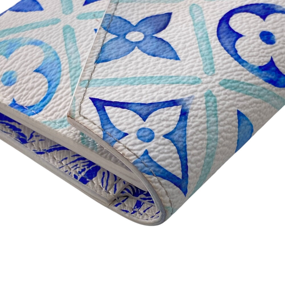 LOUIS VUITTON Bifold Wallet M83623 Monogram blue Monogram Portefeuille Victorine Women  d