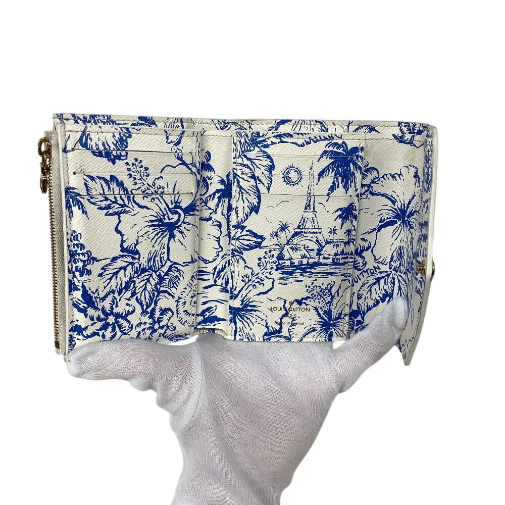 LOUIS VUITTON Bifold Wallet M83623 Monogram blue Monogram Portefeuille Victorine Women  d