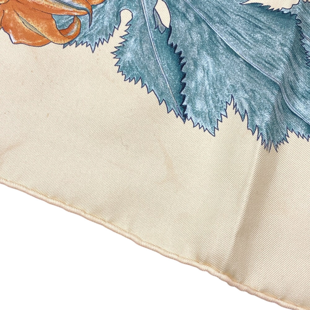 HERMES scarf silk multicolor Carre90 Pumpkin and colocynth Women  d