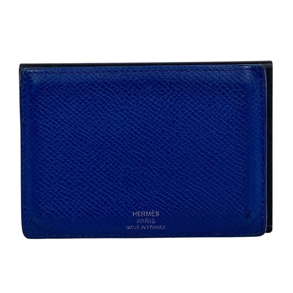 HERMES Card Case Epsom black Made in 2018 Petite Horizontal mens  d