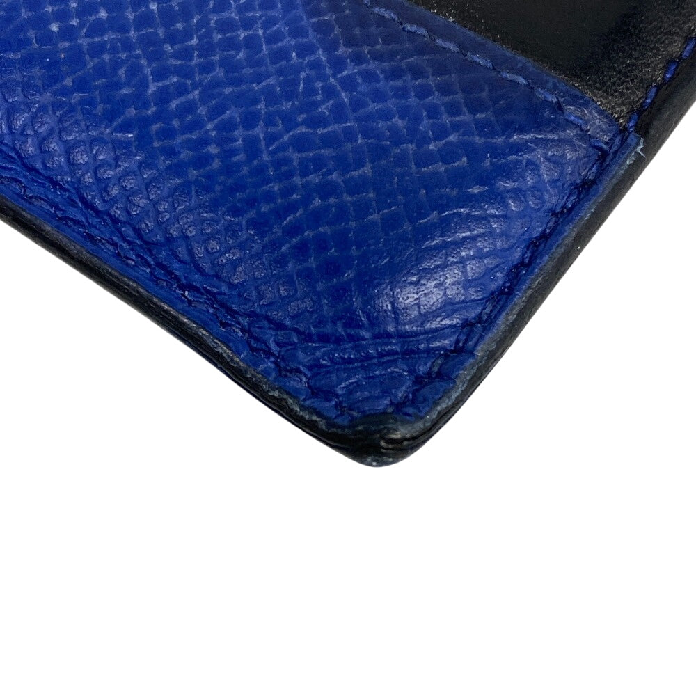 HERMES Card Case Epsom black Made in 2018 Petite Horizontal mens  d