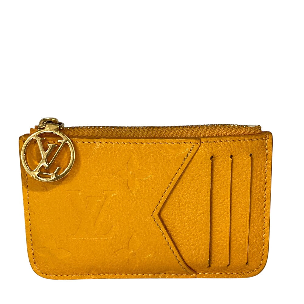 LOUIS VUITTON Coin case M11412 Monogram Ann Platt yellow Card Case Monogram Ann Platt Porte Cartes Romy(Unisex)  d
