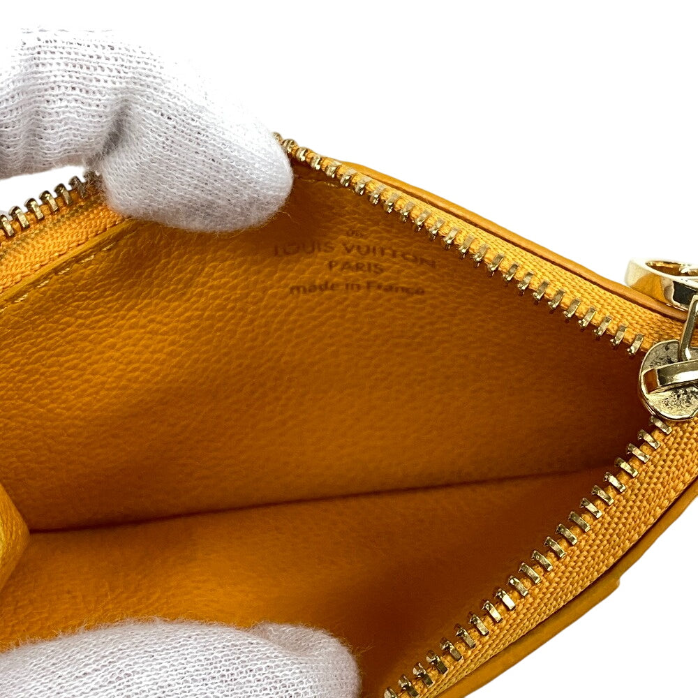 LOUIS VUITTON Coin case M11412 Monogram Ann Platt yellow Card Case Monogram Ann Platt Porte Cartes Romy(Unisex)  d