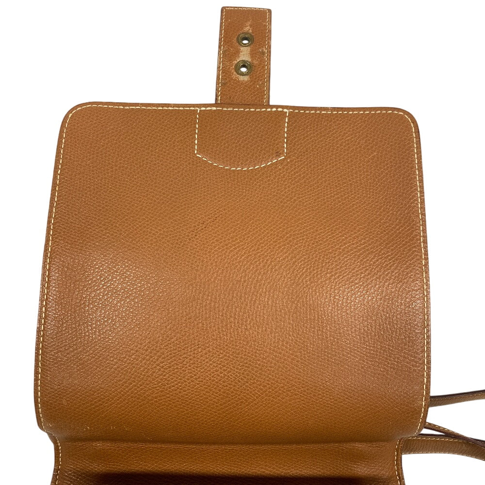 HERMES Shoulder Bag leather beige Sac Adepesh DPLG mens  d