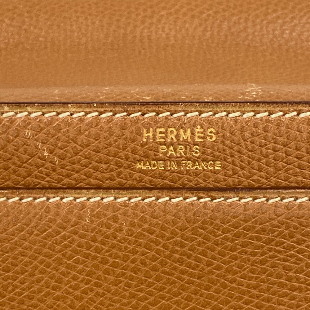 HERMES Shoulder Bag leather beige Sac Adepesh DPLG mens  d