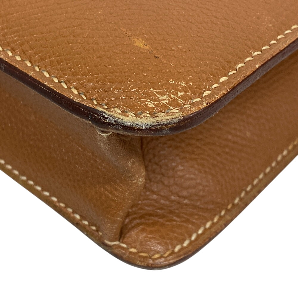 HERMES Shoulder Bag leather beige Sac Adepesh DPLG mens  d