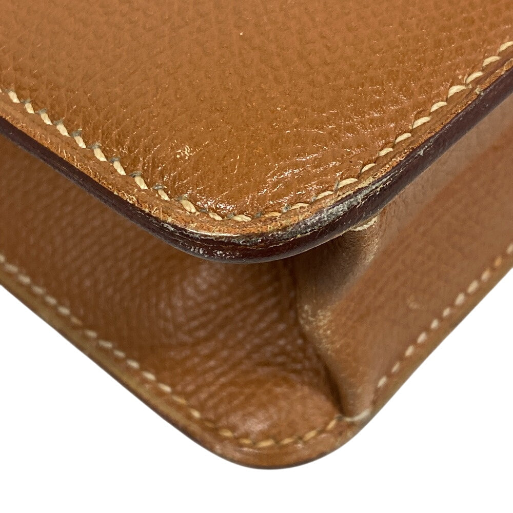 HERMES Shoulder Bag leather beige Sac Adepesh DPLG mens  d