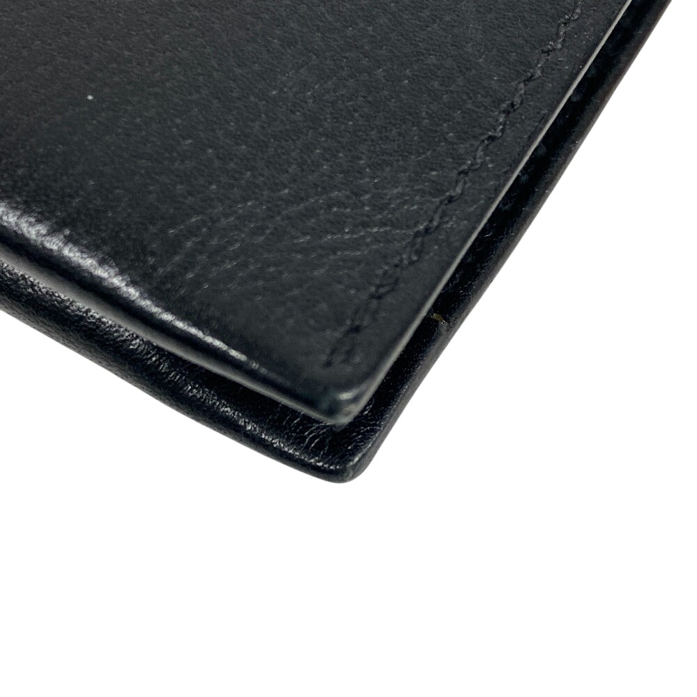 HERMES Bifold Wallet leather black Made in 2021 H Sport Compact mens  d