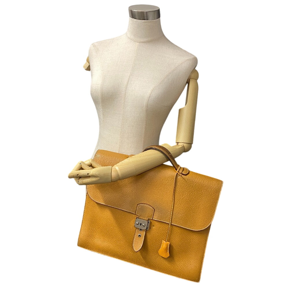HERMES Business bag Fjord natural Sac Adepeche 38 mens  d