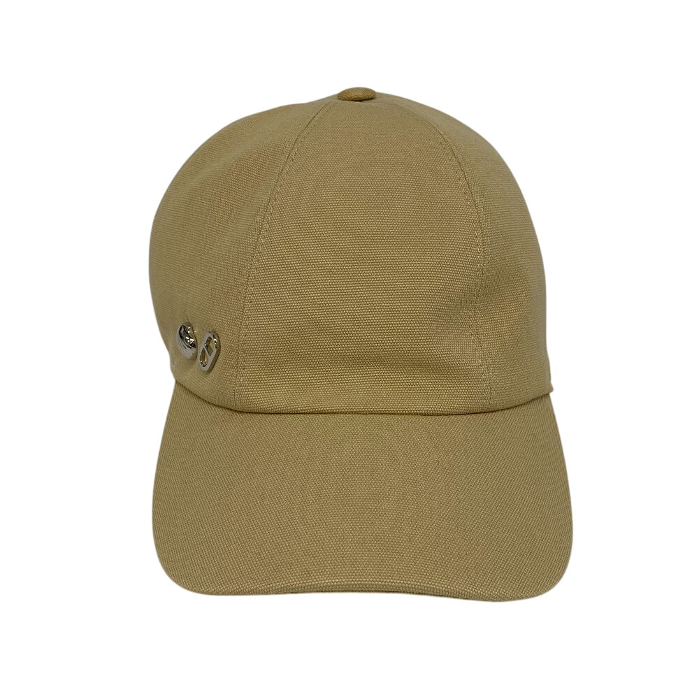 HERMES cap cotton beige Serena Seashell unisex(Unisex) 58  d