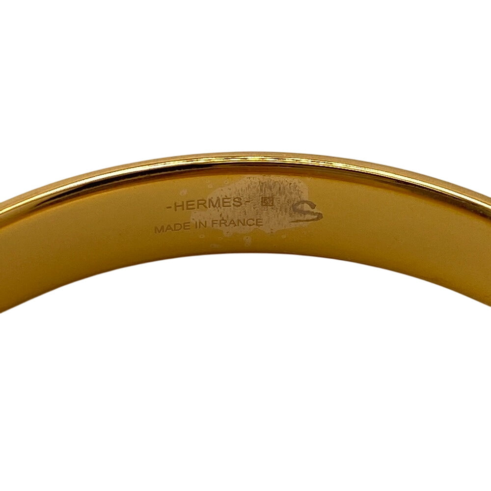 HERMES Bangle leather gold Olympe Women  d