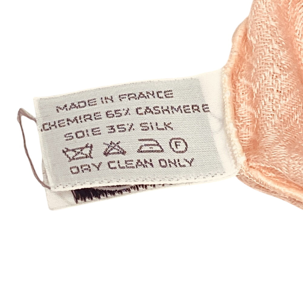 HERMES Stall Cashmere, Silk pink Bookplate New Libris Women  d