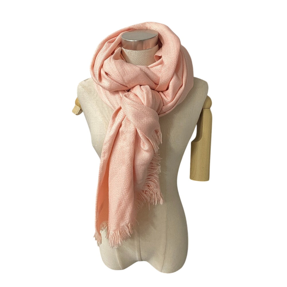 HERMES Stall Cashmere, Silk pink Bookplate New Libris Women  d