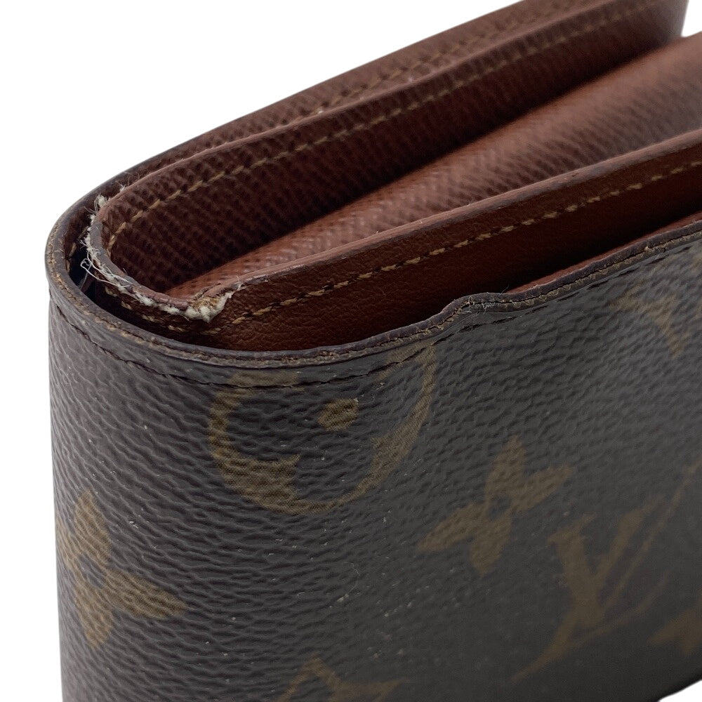 LOUIS VUITTON Bifold Wallet M62288 leather Brown Compact wallet Monogram Portefeuille Marco NM mens  d