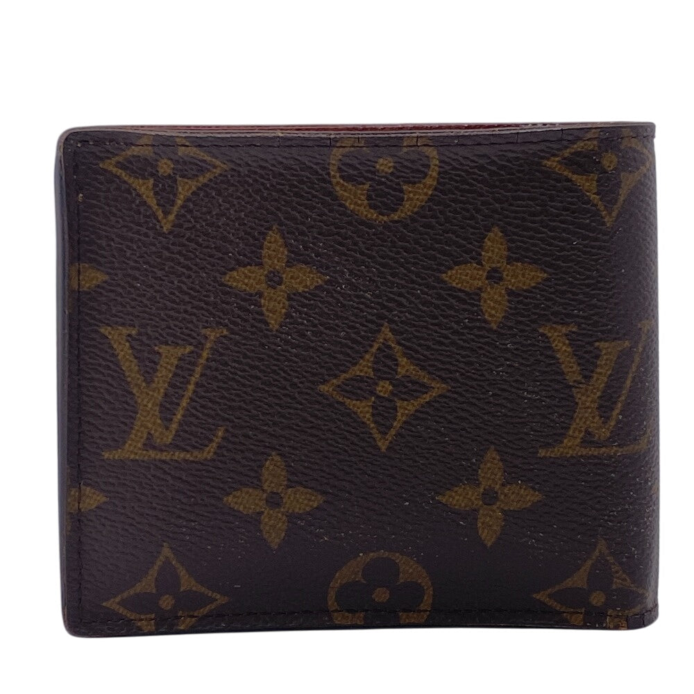 LOUIS VUITTON Bifold Wallet M62288 leather Brown Compact wallet Monogram Portefeuille Marco NM mens  d