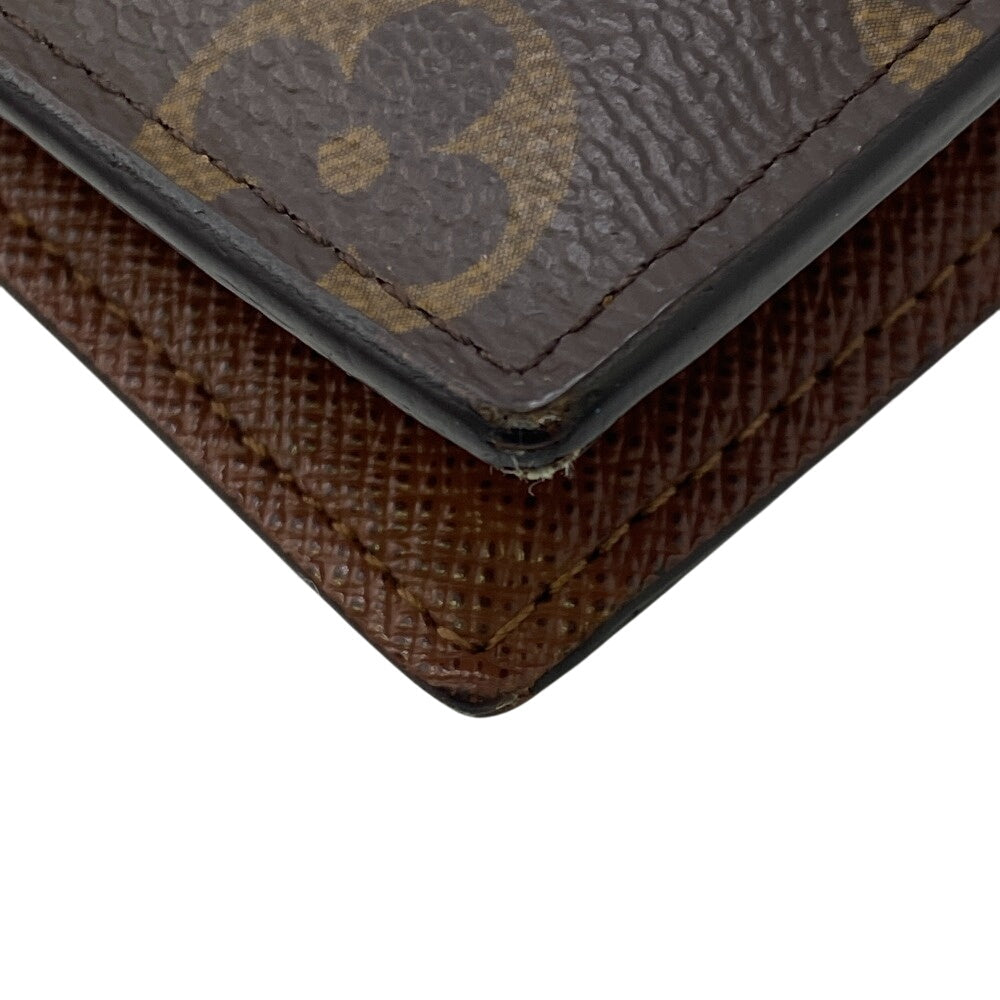 LOUIS VUITTON Bifold Wallet M62288 leather Brown Compact wallet Monogram Portefeuille Marco NM mens  d