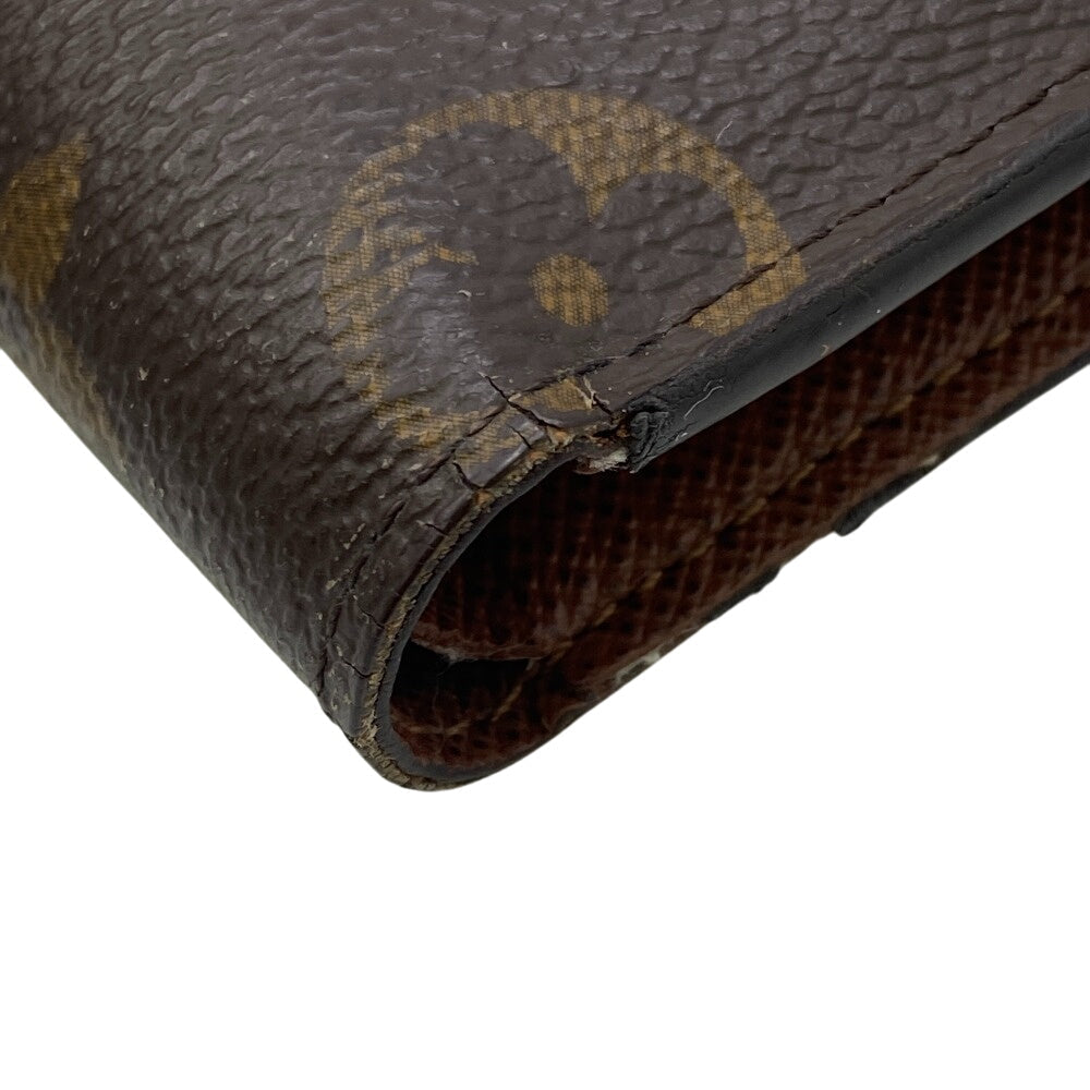 LOUIS VUITTON Bifold Wallet M62288 leather Brown Compact wallet Monogram Portefeuille Marco NM mens  d