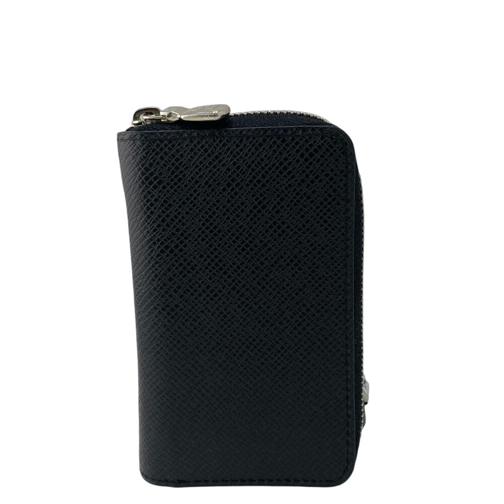 LOUIS VUITTON Coin case M30511 Noir Taiga Zip around purse mens  d
