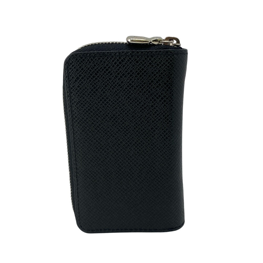 LOUIS VUITTON Coin case M30511 Noir Taiga Zip around purse mens  d