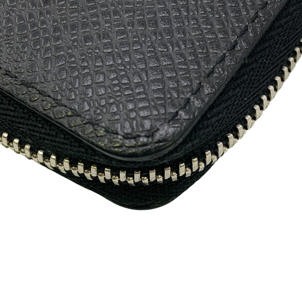 LOUIS VUITTON Coin case M30511 Noir Taiga Zip around purse mens  d