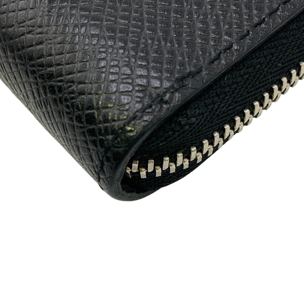 LOUIS VUITTON Coin case M30511 Noir Taiga Zip around purse mens  d