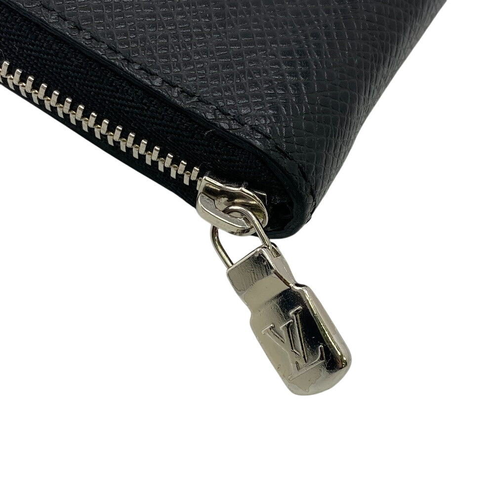 LOUIS VUITTON Coin case M30511 Noir Taiga Zip around purse mens  d