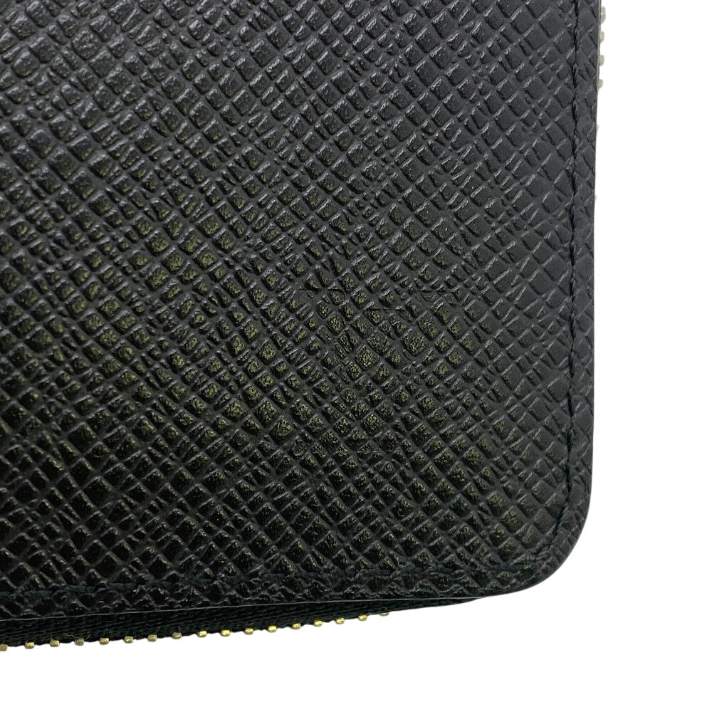 LOUIS VUITTON Coin case M30511 Noir Taiga Zip around purse mens  d