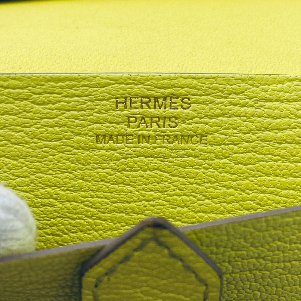 HERMES Card Case Chevre Misol yellow Baan Women(Unisex)  d