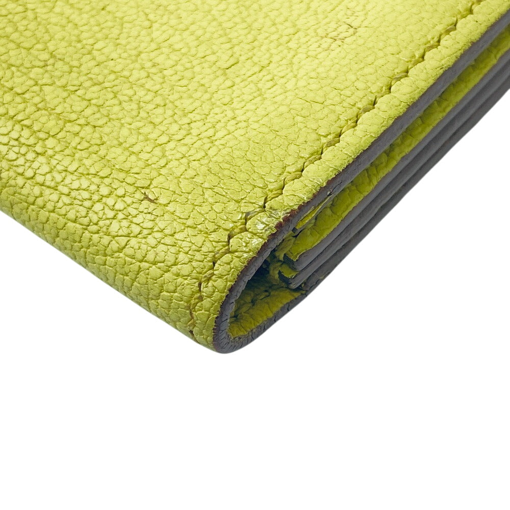 HERMES Card Case Chevre Misol yellow Baan Women(Unisex)  d
