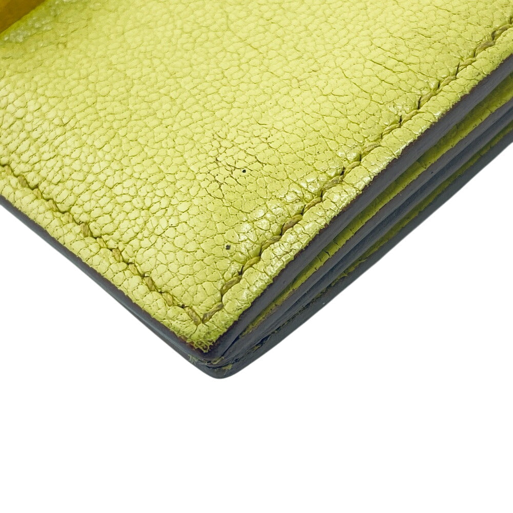 HERMES Card Case Chevre Misol yellow Baan Women(Unisex)  d