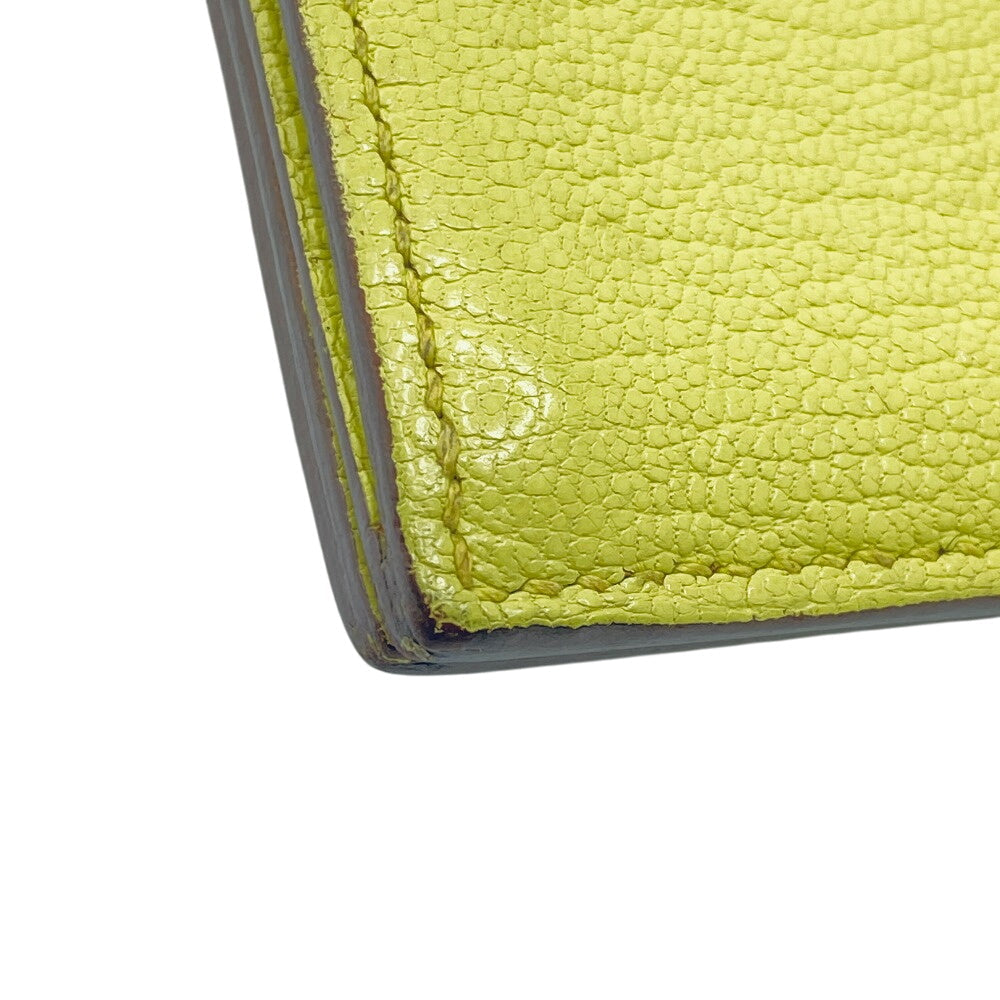 HERMES Card Case Chevre Misol yellow Baan Women(Unisex)  d