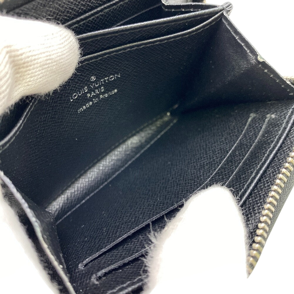 LOUIS VUITTON Coin case M60152 leather black 1 Epi Zip around purse mens(Unisex)  d
