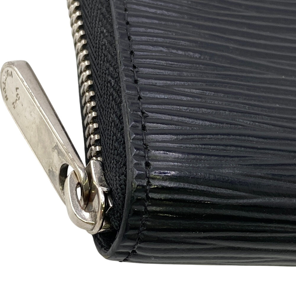 LOUIS VUITTON Coin case M60152 leather black 1 Epi Zip around purse mens(Unisex)  d