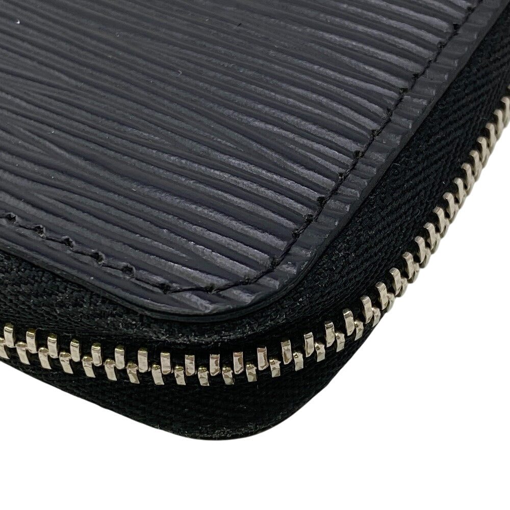 LOUIS VUITTON Coin case M60152 leather black 1 Epi Zip around purse mens(Unisex)  d