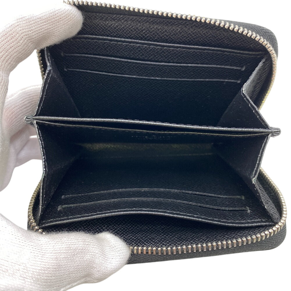 LOUIS VUITTON Coin case M60152 leather black 1 Epi Zip around purse mens(Unisex)  d