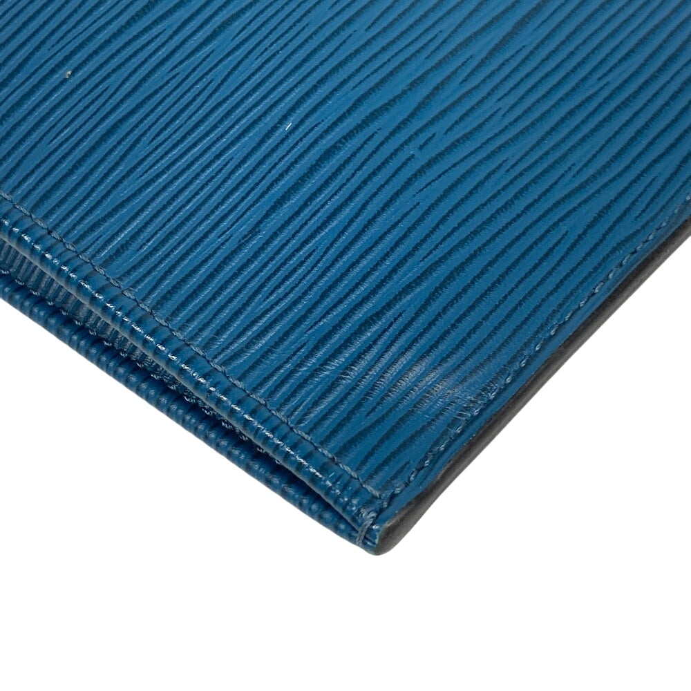 LOUIS VUITTON Clutch bag M58842 leather turquoise blue Epi Pochette Jules PM mens  d