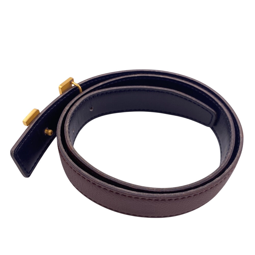 HERMES belt leather Brown 1 Mini Constance H Belt Women  d