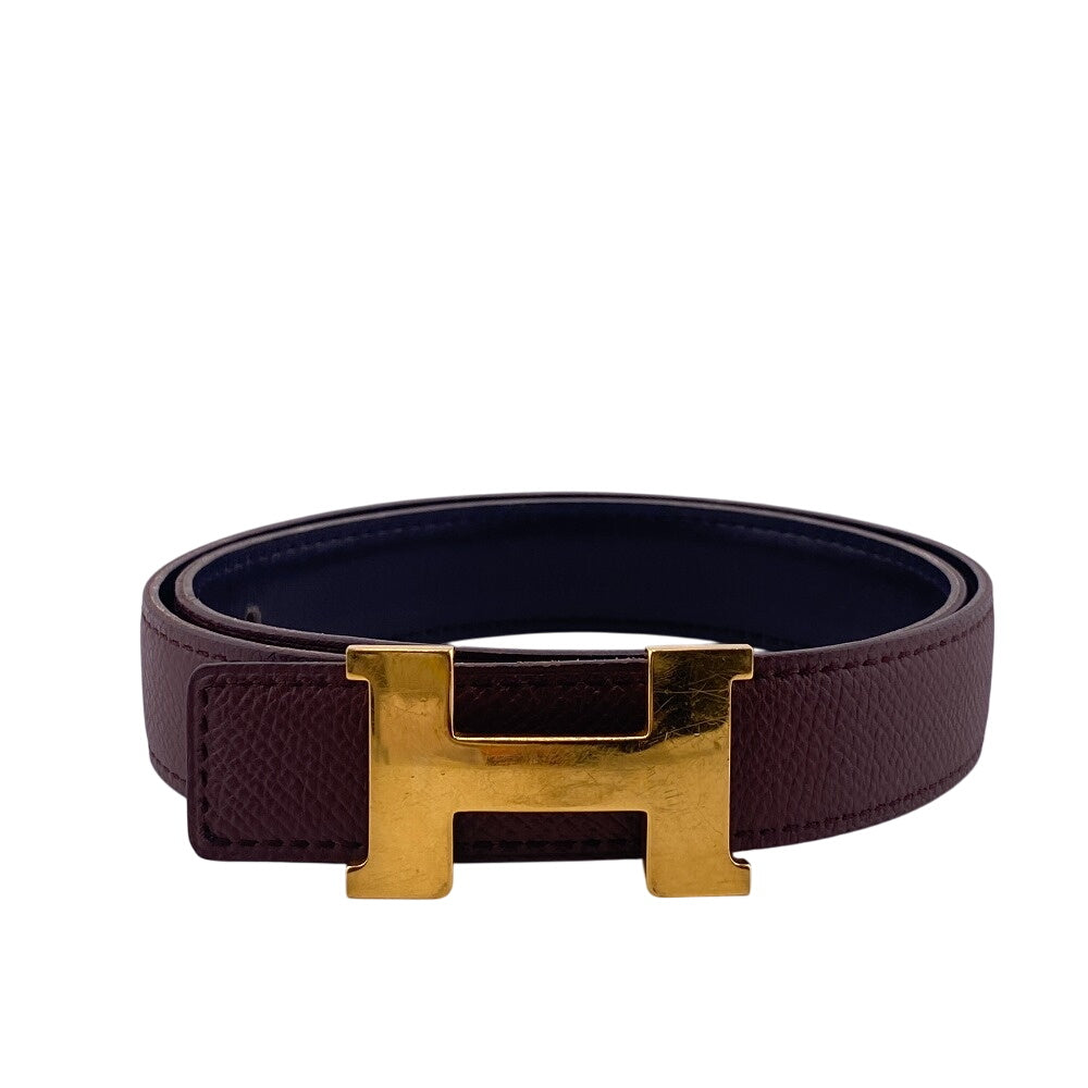 HERMES belt leather Brown 1 Mini Constance H Belt Women  d
