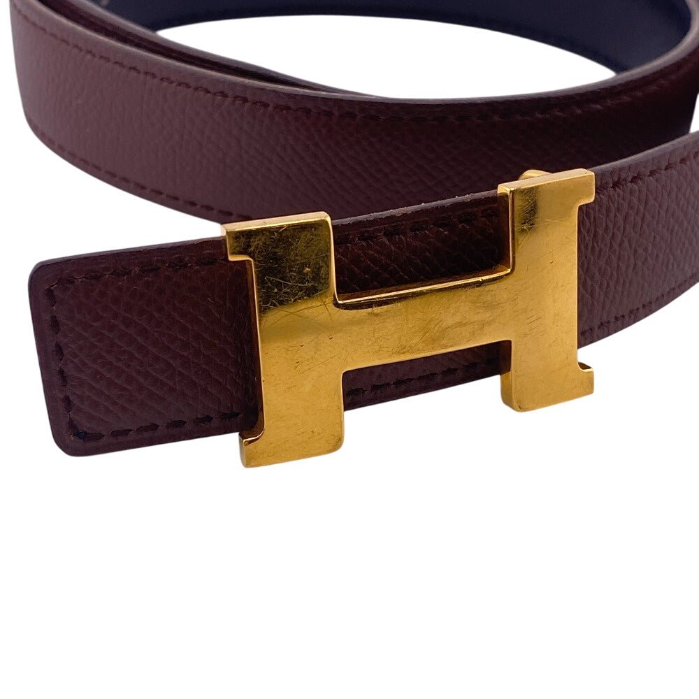 HERMES belt leather Brown 1 Mini Constance H Belt Women  d